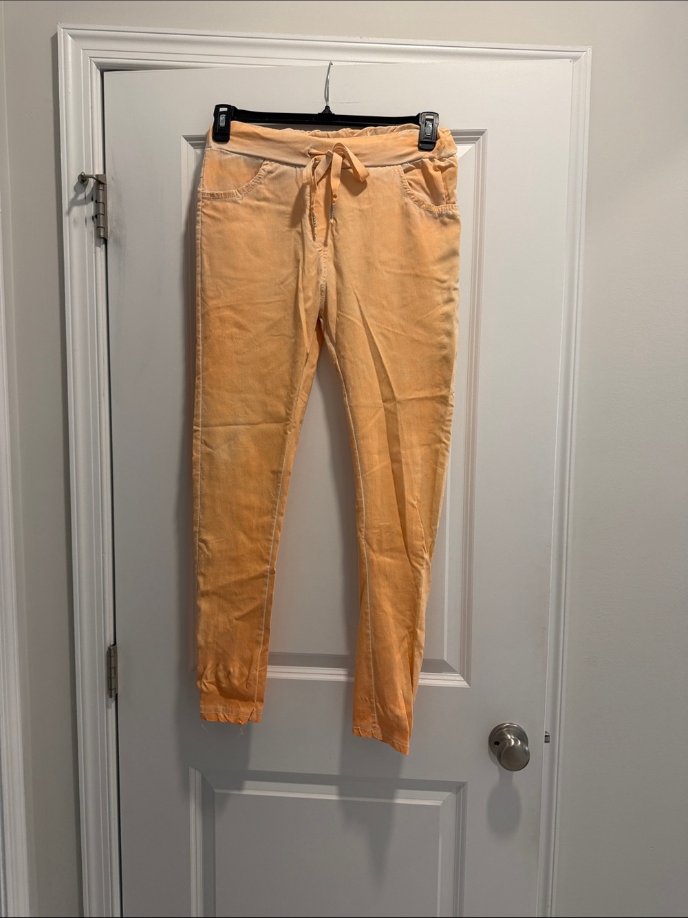 Women’s Skinny Jogger Pants - Peach
